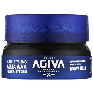 ������� ���� ��� ������� ����� Agiva Hair Styling Aqua Wax Ultra Strong Navy Blue 02