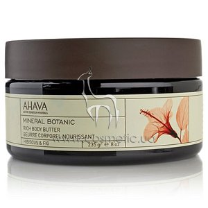 ����� ��� ���� ���������-����� Ahava Mineral Botanic Rich Body Butter Hibiscus & Fig
