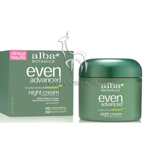 ����������������� ������ ���� ��� ���� � ����������� ������� ���������� � ���� Alba Botanica Even Advanced Sea Plus Renewal Night Cream