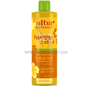 ������� ����������� ����� ��� ���� �������������� ����� Alba Botanica Hawaiian Deep Moisturizing Kukui Nut Body Oil