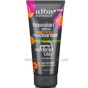 ����������� ������ �������� ��� �������� ���� ���������� � ������������� ����������� Alba Botanica Hawaiian Volcanic Detox Warming Clay Cleanser