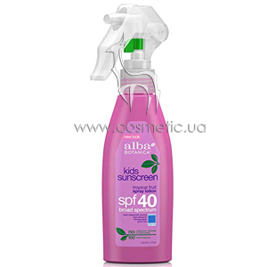 C������������� ����� ��� ����� ������������ ������� SPF40 Alba Botanica Kids Sunscreen Tropical Fruit Spray Lotion SPF40