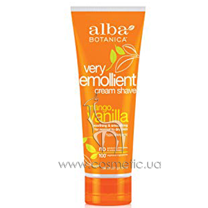���������� ���� ��� ������ ������ � ������� Alba Botanica Very Emollient Mango Vanilla Cream Shave
