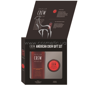 ����� ��� ����� American Crew Cream Pomade & Daily Moisturizing Shampoo Kit