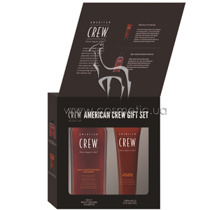 ����� ��� ����� American Crew Firm Hold Gel & Daily Moisturizing Shampoo Kit