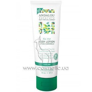����������� ������ ��� ���� � ����� � ���� Andalou Naturals Aloe Mint Cooling Body Lotion