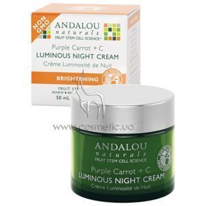 ���������� ������ ���� � ��������� �������� Andalou Naturals Brightening Purple Carrot + C Luminous Night Cream