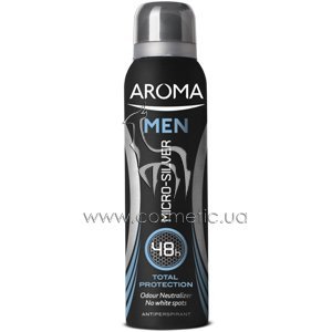 ����������-�������������� ����������� ������ Aroma Deo Spray Antiperspirant Men Micro-Silver Total Protection