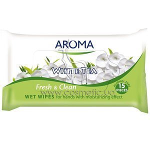 ������� �������� ������ ��� Aroma Fresh & Clean White Tea Wet Wipes