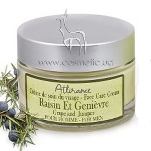 ����������� ���� ��� ������ ��������� � ������������ Attirance Man Face Cream Grape & Juniper