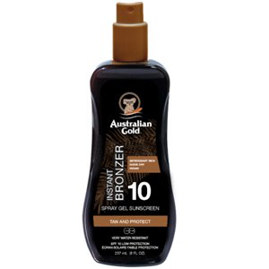 �������������� �����-���� � ����������� Australian Gold Spray Gel with Instant Bronzer SPF 10