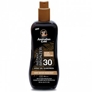 �������������� �����-���� � ����������� Australian Gold Spray Gel with Instant Bronzer SPF 30
