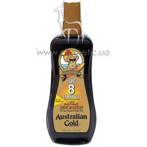 ����� � ����������� Australian Gold SPF 8 Spray Gel with Bronzer