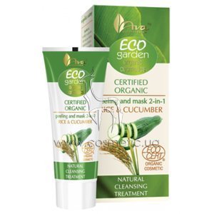������������ ������-����� � ���������� ���� � ������ AVA Laboratorium Eco Garden Certified Organic Peeling & Mask Rice & Cucumber