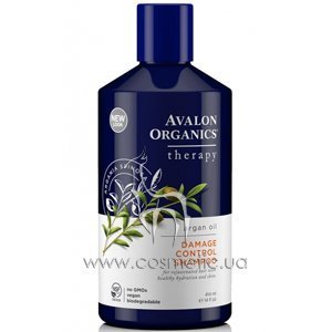 ������� � ��������� ������ ��� ������������ ����� Avalon Organics Argan Oil Damage Control Shampoo