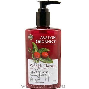 ��������� ������� ������ ������ � ��������� Q10 � ������ ��������� Avalon Organics Wrinkle Therapy Cleansing Milk with CoQ10 & Rosehip