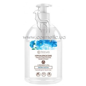 ��������������� ������ ���� � ���������� ���� Barwa Hypoallergenic Traditional Polish Grey Liquid Soap Flax