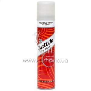 ����� ������� ��� ����� ������� �������� ����� Batiste Dry Shampoo Vibrant & Red
