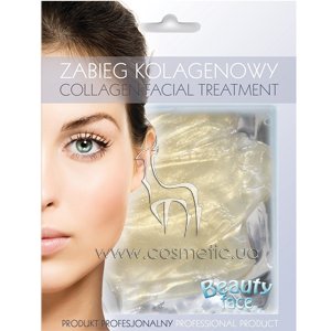 �������������� ������������ ����� � ����������, ������� � ������������ 40+ Beauty Face Collagen Gold & Diamond Regenerating Home Spa Treatment Mask