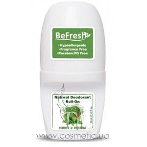 ���������� ��������� ������� � ����������� ���� � ���� BeFresh Organic Roll-On For Men