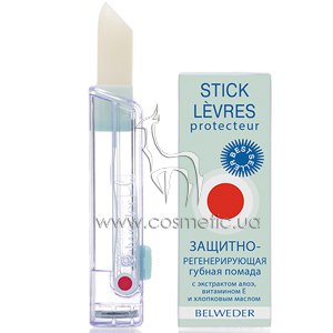 �������-�������������� ������ ������ � ���������� ����, ��������� � � ��������� ������ Belweder Lipstick with Aloe Extract Vitamin E
