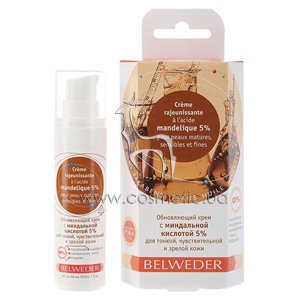 ����������� ���� � ���������� �������� 5% ��� ������, �������������� � ������ ���� Belweder Refreshing Face Cream with Mandelic Acid 5%