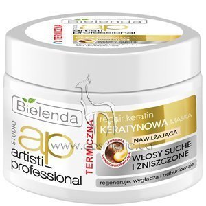 �����-����� � ��������� ��� ����� � ������������ ����� Bielenda Artisti Professional Repair Keratin Hair Mask