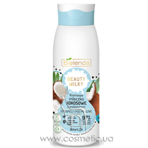 ������� ��� ����� � ���� � ����������� Bielenda Beauty Milky Moisturizing Coconut Shower & Bath Milk