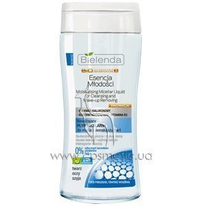 ����������� ����������� �������� ��� ������ ������� 3 � 1 30+ Bielenda BioTechnology Essence Of Youth Moisturising Micellar Liquid Make-up Removing