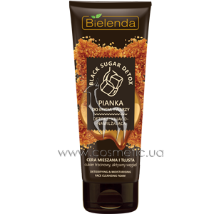 ����� ��� �������� ������-������������� Bielenda Black Sugar Detox Fase Cleansing Foam