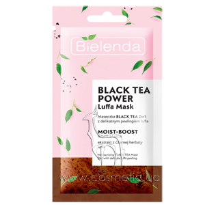 ����� ��� ���� Bielenda Black Tea Power Luffa Mask 2in1
