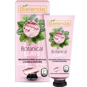 ���� ��� ���� � ������� ������ Bielenda Botanical Clays Vegan Day Night Cream Pink Clay