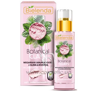 ���������-������ � ������� ������ ��� ���� Bielenda Botanical Clays Vegan Serum Booster Pink Clay
