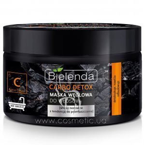 ����� ��� ���� ����� ����� � �������������� ����� Bielenda Carbo Detox Charcoal Hair Mask