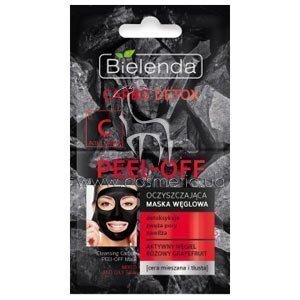 ��������� �������� ������-����� ��� ��������������� � ������ ���� ���� Bielenda Carbo Detox Mixed & Oily Skin Peel-Off Charcoal Mask