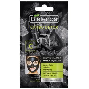 ��������� �������� ����� ��� ��������������� � ������ ���� ���� Bielenda Carbo Detox Mixed & Oily Skin Purifying Charcoal Mask
