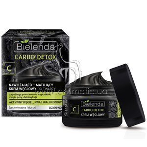 ����������� ���������� ���� ��� ���� � �������������� ����� Bielenda Carbo Detox Moisturizing & Mattifying Charcoal Face Cream