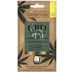 ����� ��� ������ � ��������������� ���� Bielenda CBD Cannabidiol Moisturizing & Detoxifying Mask