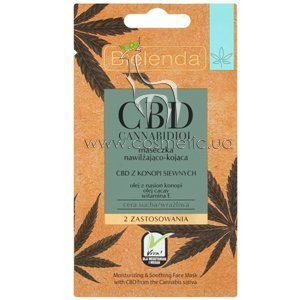 ����� ��� ����� � �������������� ���� Bielenda CBD Cannabidiol Moisturizing & Soothing Mask