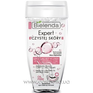 ����������� �������� ��� ������ ������� � ���� � ���������� ������ Bielenda Clear Skin Expert Specialized Eyelash Extensions Make-Up Remover