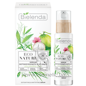���������� ������ ��������� ��� ������ � ��������������� ���� ���� ���� Bielenda Eco Nature Coconut Water Green Tea & Lemongrass Face Serum