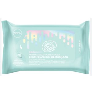 �������� ��� �������� ������, ��������������� � ���������� ���� Bielenda Face Boom Seboom Normalizing-Cleansing Wipes