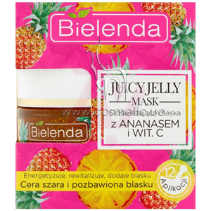 ���������� ����� � �������� � ��������� � Bielenda Juicy Jelly Mask Pineapple and Vitamin C