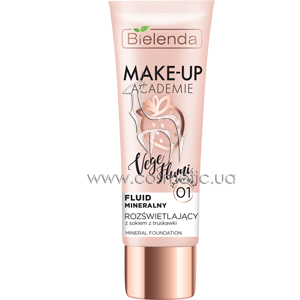����������� ���������� ����� Bielenda Make-Up Academie Vege Flumi Fluid Mineralny