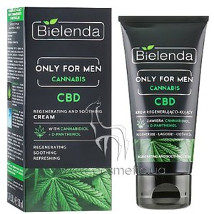 ����������������� � ������������� ���� ��� ���� Bielenda Only For Men Cannabis Regenerating And Soothing Cream