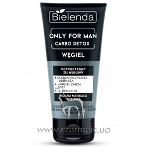 ��������� ���� � �������������� ����� ��� ���������� ���� Bielenda Only For Men Carbo Detox Cleansing Gel