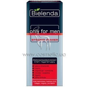 �������������� ���� ��� ���� � ��������� Q10 ������ ������ Bielenda Only For Men Strong Power Anti-Wrinkle Regenerating Face Cream