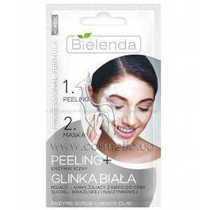 �������� ������ � ����� ��� ���� � ����� ������ Bielenda Professional Formula Enzyme Scrub & White Clay Mask
