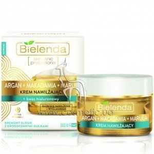 ���� ��� ���� ������ ������ � ���������� � ������������ ������� Bielenda Skin Clinic Argan & Hyaluronic Acid Moisturizing Cream