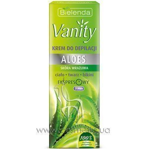 ���� ���� ��� ��������� ����, ���� � ���� ������ Bielenda Vanity Aloe Hair Removal Cream for Sensitive Skin